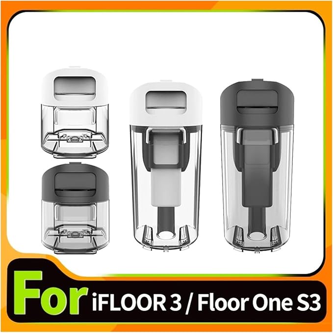 Replacement Clean/Dirt Water Tank,Compatible For Tineco, IFloor 3 Breeze/Floor One S3 Wet Dry Vacuum Cleaner Accessories Parts Large Capacity(Black clean)