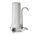 iSpring CT10-W Countertop Water Filter, Multi-Layer Faucet Water Filter System with Versatile Faucet Adapter, Reduces Heavy Metals, Bad Odor, and Chlorine, White