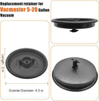 Retainer Cover Cap Fits Selected Vacmaster 5-20 Gallon(Excluding VWM510, VFB511B 0201), fits All Hart Vacuum, Compatible with VCFF Filter/Hart VCFS 3701 Filter