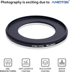 72mm Lens to 49mm Camera Lens Adapter,72mm-49mm Filter Step-Down Ring,Compatible All 49mm Filter Accessory.Made from CNC Machined