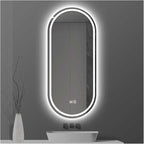 Bathroom Led Mirror ，Bathroom Mirror with LED Lights，LED Mirror for Bathroom，Backlit Bathroom Mirror ，Backlit Lighted Makeup Mirror，with Touch Sensor/Dimming/Demister pad(A,H100*W50cm/H39.4*W19.7IN)