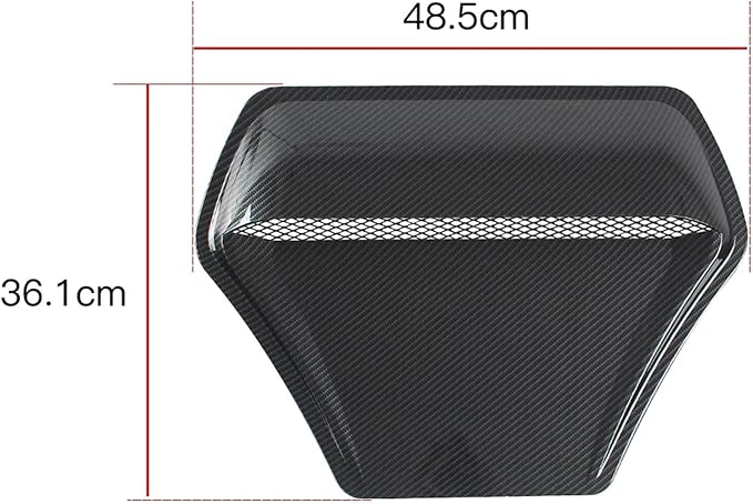 Car Hood Engine Air Outlet Vent Cover Trim Air Flow Intake Cover Trim Compatible For Honda And Civic 2016-2020(Black)