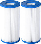 Pool Filter Cartridge for Type A or C,2 Pack Compatible with 29000E/59900E Aboveground Pools,Type A/C Reusable Swimming Filter for 1000/1500/530 GPH Filter Pump