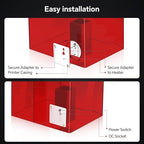 ELEGOO Smart Mini Heater for Resin 3D Printer, Intelligent Temperature Control, PTC Heating, Odor Filtering, 3D Printer Heater for Saturn 4 Ultra, Mars 5 Ultra and Most MSLA/DLP/LCD 3D Printers