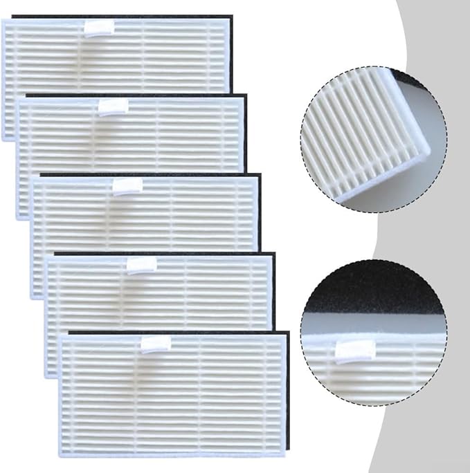 Washable HEPA Filters For Uninell UR3 Robot Vacuum Cleaner, Filter Paper Captures Fine Dust, Sturdy And Long-Lasting, Helps Keep Air Fresh And Floors Hygienic(10 PACK)