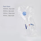 Pack of 9 Diposable Vacuum Filter Units 500mL 0.2μm PES Hydrophilic Membrane