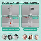 Cobbe Shower Filter | All-METAL Joint | 99% REMOVAL Shower Head Filter for Hard Water, Heavy Metals, Chlorine and Harmful Substance, Improve your skin and hair - Black