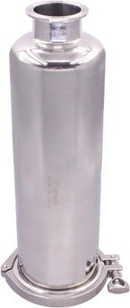 DERNORD 2 Inch Tri-Clamp Filter - SS304 Sanitary Fittings Inline Straight Strainer with 100 Mesh Stainless Steel Screen