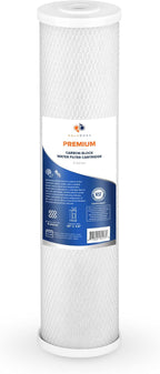 Aquaboon 5 Micron 20 x 4.5 Premium CTO Activated Carbon Water Filter Cartridge Replacement for Whole House Compatible with FC25B, EP-20BB, 6-PACK