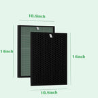 BioGS 2.0 Replacement Filter Kit Compatible with Rabbit Air SPA-550A & SPA-625A – 2 Set HEPA & Activated Carbon Filters | Captures Dust Odors for Home Large Room Pet Owner – 12–18 Month Supply