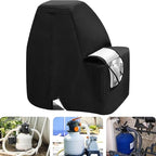 Pump Shield Cover - Weatherproof Pool Equipment Protector | UV Resistant Pond Filter Guard Wrap, Outdoor Motor Enclosure Box for Patio Yard Landscaping Deck Use