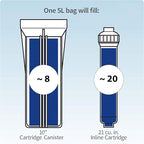 Envig Mixed Bed Deionization Color-Changing DI Resin Filter Cartridge Refill (5 L / 8.3 lb per Pack)