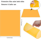 40 Pack Gel Light Filter Color Correction Colored Overlays Transparent Color Film Lighting Gel Filter Plastic Sheets Correction for Lamp, Headlight, Photo Studio Strobe, LED, Headlight Film