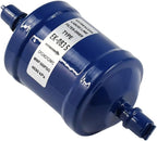Refrigerant Filter Dryer Liquid Line Filter Drier 3/8 IN Sweat SDML-083S Compatible with HFC CFC HCFC Straight Cool Air Conditioner From 1 to 5 Tons, Widely use in Refrigeration and Heating Systems