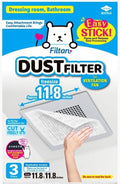 Easy Apply Dust Filter for Ventilation Fan, Peel & Stick, Self-Adhesive, FILTAN, Made in Japan, 3pcs