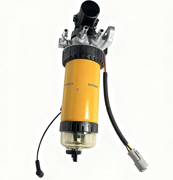 12V Fuel Lift Pump & Fuel Filter Assembly 333/C3351 320/A7046 320/A7087 32/925950 - Compatible with JCB Loader 3CX 4CX & Dumper 6TST