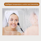Round LED Bathroom Mirror, Wall Mounted Mirror with Demister Pad 3 Dimmable Color, Backlit Makeup Mirror, for Bathroom, Vanity, Bedroom(90cm/35.4in)