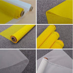 Silk Screen Printing Mesh, 100/110/120/140/160/180/200/250/300Mesh, White Yellow for Screen Printing Machine Equipment Accessories, Filter Painting, Polyester Fabric (140M/55T White)