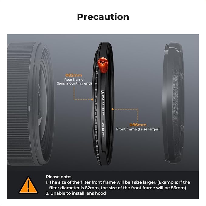 K&F CONCEPT 72mm Black Diffusion Mist Effect 1/4 & Variable ND2-32(1-5 Stops) & Circular Polarizing Filter CPL-in 1 Lens Filter with 18 Multi-Coatings for Camera Lenses (K-Series)