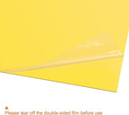 uxcell 4Pcs A4 Gel Light Lighting Filter Overlay Transparent Color Correction Plastic Vinyl PVC Sheets Photography Television Yellow,0.3mm