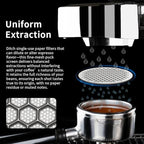 watchget 51mm Espresso Puck Screen Reusable Mesh Coffee Filter 0.8mm Thickness Puck Screen Stainless Steel Lower Shower Screen for 51mm Protafilter Basket