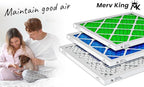MervKing 16x25x5 Air Filter Actual Size: 15.88" x 24.88" x 4.38" MERV 13 MPR 1500-1900 | MADE IN USA | 2-Pack | Pleated HVAC AC Furnace Replacement