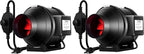 VIVOSUN R4 4 Inch 190 CFM Inline Duct Ventilation Fan with Variable Speed Controller for Grow Tent (Pack of 2)