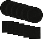 Abakoo Compost Bin Filters, 12 Pack, Activated Carbon Filters for Kitchen Compost Pail Filters Replacement for 1/1.3 Gallon Compost bin, 6 Round and 6 Square 6.5 inch Diameter Measures 4.65 inch