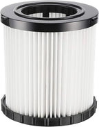 DCV581H DCV580H Vacuum Filter for DEWALT 20V MAX Shop Vac Cleaner Cordless and Corded Portable 2 Gallon Wet Dry Vacuum, Washable and Reusable Hepa Replacement Filter, 1 Pack