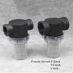 Heavy-Duty Inline Strainer Kit - 1/2 3/4 1 Inch High Pressure Filter for Farm Equipment & Garden Hose Systems(1")