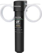 Waterdrop 15UC-UF 0.01μm Inline Water Filter for Refrigerator, 19K Gallons, In Line Water Filter for Icemaker, Idea for Ice Maker, RV, Refrigerator, 1/4 inch Direct Connect, NSF/ANSI 42 Certified