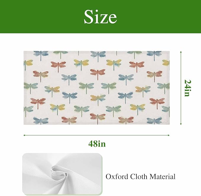 Fluorescent Light Covers for Ceiling Lights Watercolor Dragonfly Magnetic Light Filters 3 Pack 4x2 ft Colorful Linen Ceiling Lights Cover for Classroom Office School Home Drop Lamp Decor