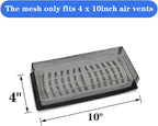 4"x10" Floor Register Trap Covers Screen Air Vent Filters for Home Floor Register Trap Floor Air Vent Screen Covers - 5 Pack