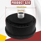generic 1pcs 25mm/1Inch Air Compressor Noise Reducer Silencer Filter,Plastic Shell Round Muffler Filter, Black