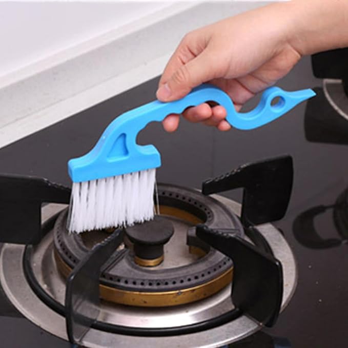 Window Groove Cleaning Brush Set 8pcs Scrubber for Wet and Dry Use, Window Gaps and Slot Cleaning Tools for Home, Kitchen, Bathroom Tracks and Crevices