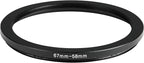 67-58mm Metal Step-Up/Down Ring Adapter Compatible with Mirrorless Cameras DSLR Lens, UV CPL ND Filter Thread Converter, Black