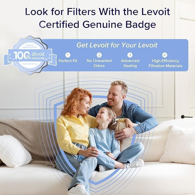 LEVOIT Core 300-P Replacement Filter for Toxin Absorber, Genuine Core300S-P Air Purifier Filters, Supports HEPA Sleep Mode, High-Efficiency Activated Carbon, Core 300-RF-TX, Green