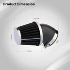 Evermotor 45mm 46mm 47mm Air Filter Carburetor Cleaner Fit in Motorcycle Honda Yamaha Kawasaki Suzik for 50cc 70cc 90cc 110cc 125cc 150cc Mini Bike,Dirt Bike,GY6