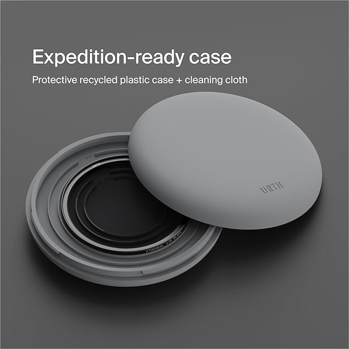 Urth 77mm Magnetic Ethereal Black Mist ⅛ Diffusion Lens Filter (Plus+) - Cinematic Effect, 20-Layer Nano-Coated Light Dispersing Particles