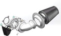 Big Sucker cone Air filter intake for harley air Cleaner Sportster Softail fatboy heritage dyna touring street road king Glide (Nake - Chromed, TypeD : Touring M8 17-UP, Softail 18-UP)