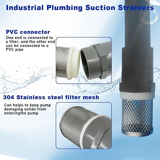 3" Stainless Steel Filter DN80 Suction Strainers Used to Remove Debris and Reduce Solid Entry（1pcs）