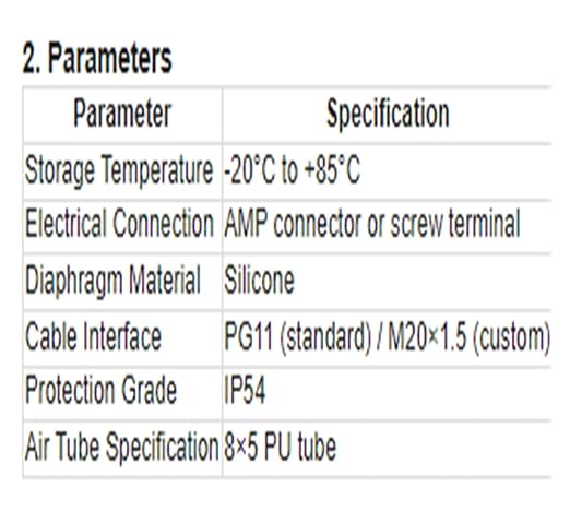 1pcs 604 Micro Differential Pressure Switch - 20-1000Pa Adjustable Air & Gas Sensor for HVAC Systems, Ventilation, Filter, Duct Alarm Use(30-300pa)