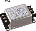 Single-Phase 2-Stage Power Supply Filter Anti-interference With Alloy Shell For CW4L2 Models Electrical And Electronic Equipment(20A)