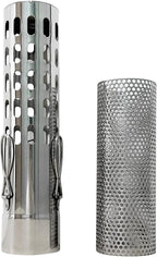 FIREHIKING 2.36" Spark Arrestor Stove Pipe with Filter Chimney Cap Screen for Camping Exhaust