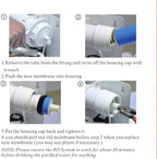 Geekpure Reverse Osmosis RO Membrane 50 GPD -NSF Certificated-Water Filter Replacement -Pack 2