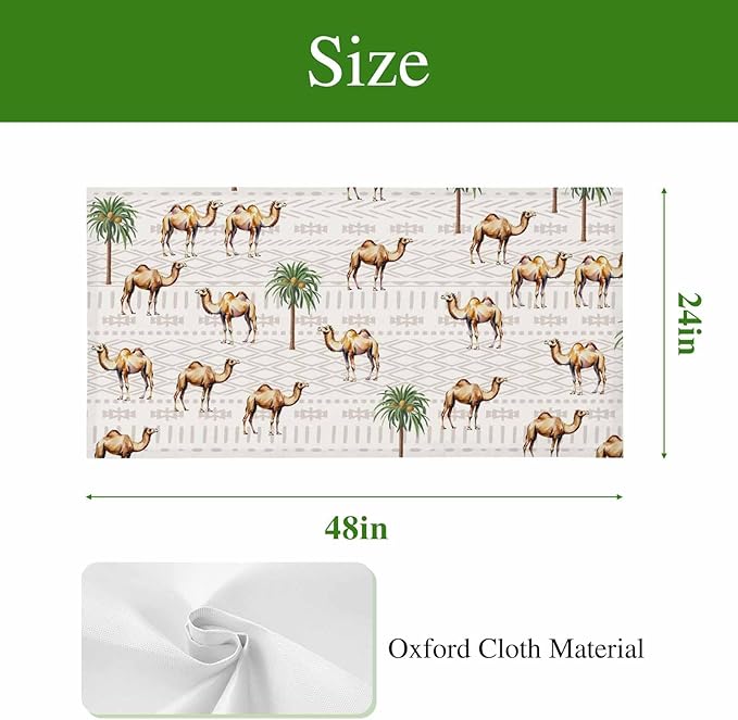 Fluorescent Light Covers for Ceiling Lights Desert Camel Magnetic Light Filters 4 Pack 4x2 ft Bohemian Southwest Date Trees Ceiling Lights Cover for Classroom Office School Home Drop Lamp Decor