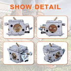 Carburetor Carb Repair Kit for Stihl 041 041AV Farm Gas Chainsaw with Fuel Filter Spark Plug Replace for 1110-120-0609