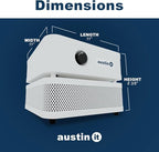Austin Air it Room Air Purifier with VOC Carbon Wrap Air Filters - Personal Air Filter Single Room Air Purifiers - Portable Allergy Purifier - Stylish Tabletop Purifier for Dust, Model C100CC1