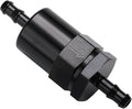 5/16" Billet Inline Fuel Filter 30 Micron Aluminum Black