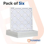 Filters Fast 20x21.5x1 Air Filter Merv 13, 1" AC Furnace Air Filters, Made in the USA, Actual Size: 20" x 21.50" x 0.75”, 6 Pack